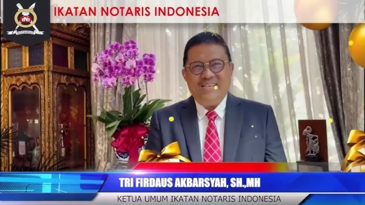 Dualisme ketum Ikatan Notaris Indonesia, Tri Firdaus Akbarsyah tidak gila jabatan! Tapi karena marwah